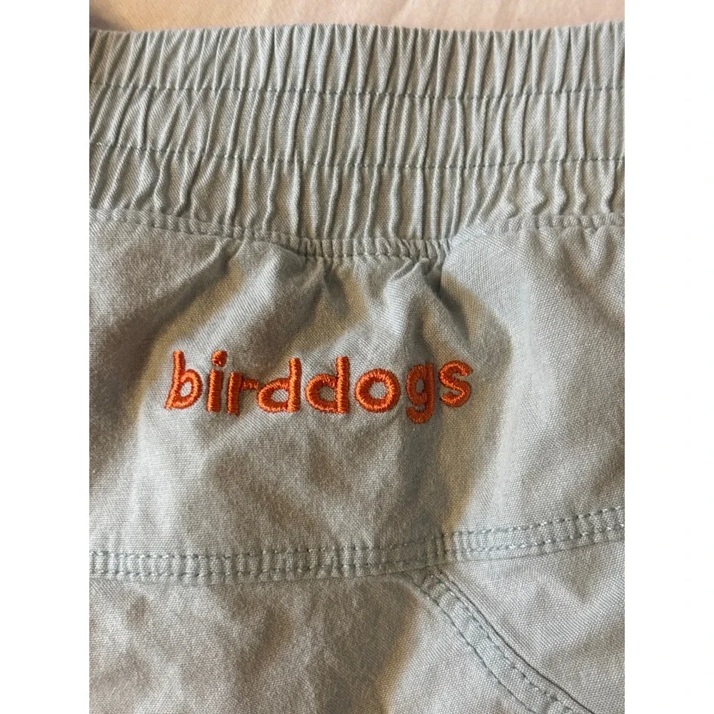 Birddogs Gym Shorts Mens Medium Light‎ Blue Orange Excellent Athletic Workout
